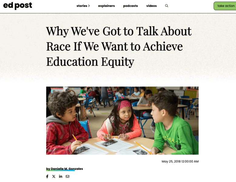 Why We've Got to Talk About Race If We Want to Achieve Education Equity
